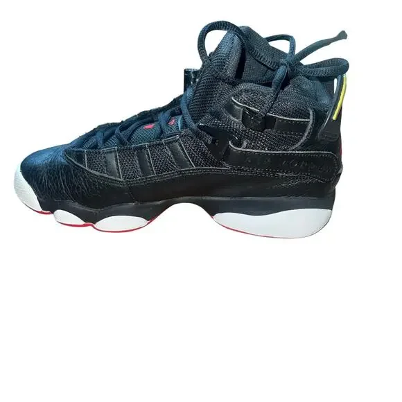 Nike Air Jordan 13 Retro 6 Rings Trainers Sneakers Black White Red Size 4.5Y